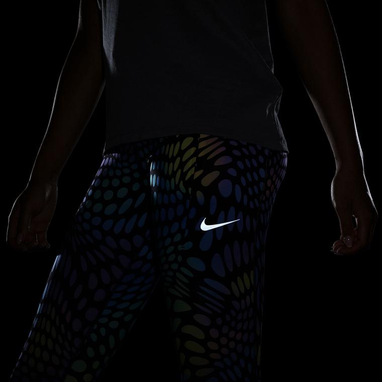 Nike Dri-Fit Run Division Printed Mid-Rise Running Kadın Tayt