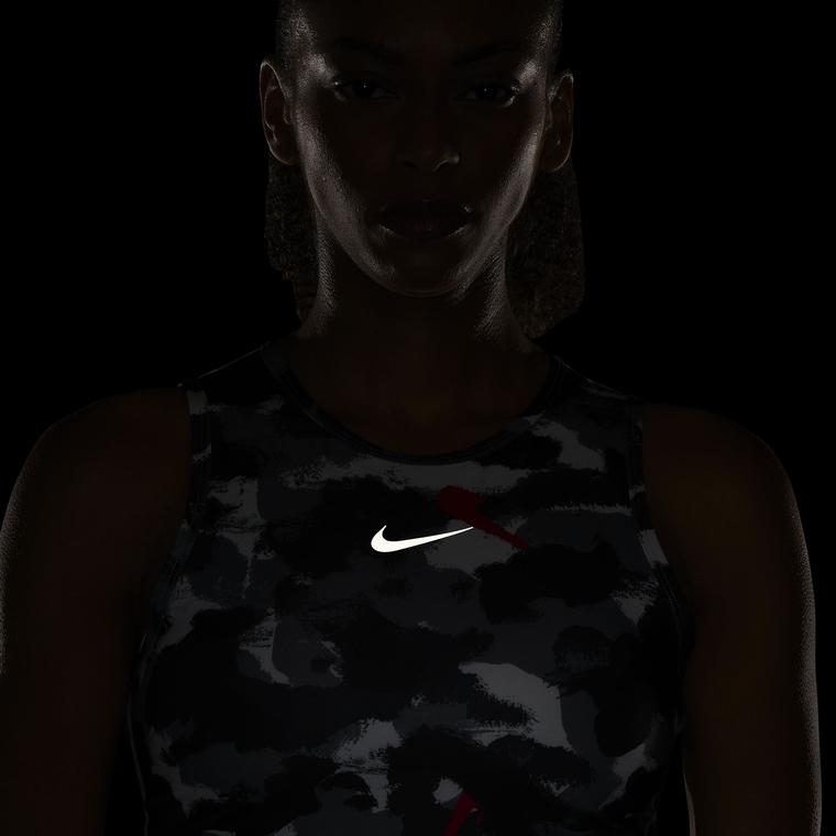 Nike Dri-Fit Essential Printed Cropped Running Kadın Atlet