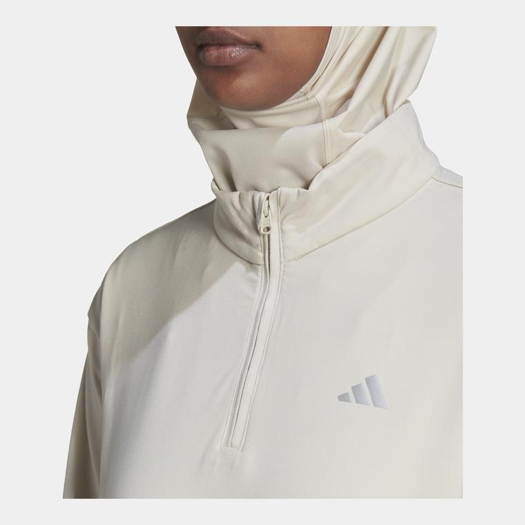 adidas Techfit AEROREADY Warm Quarter-Zip Training Kadın Sweatshirt