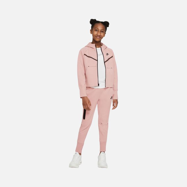 Nike Sportswear Tech Fleece Full-Zip Hoodie (Girls') Çocuk Sweatshirt