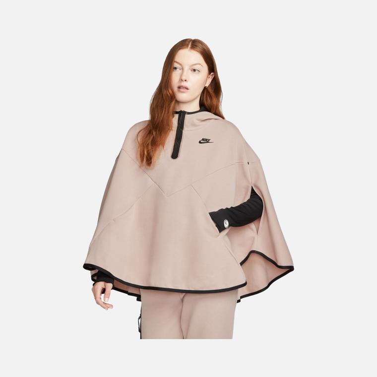Nike Sportswear Tech Fleece Essential Oversized 1/4-Zip Hoodie Kadın Panço