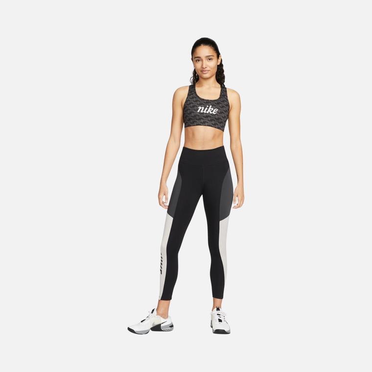 Nike Dri-Fit Swoosh Icon Clash Graphic Medium-Support Training Kadın Bra