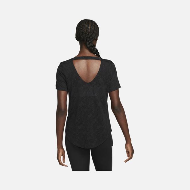 Nike Air Dri-Fit Running V-Neck Short-Sleeve Kadın Tişört