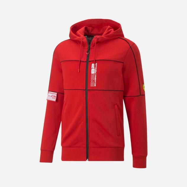  Puma Scuderia Ferrari Race Full-Zip Hooded Erkek Sweatshirt