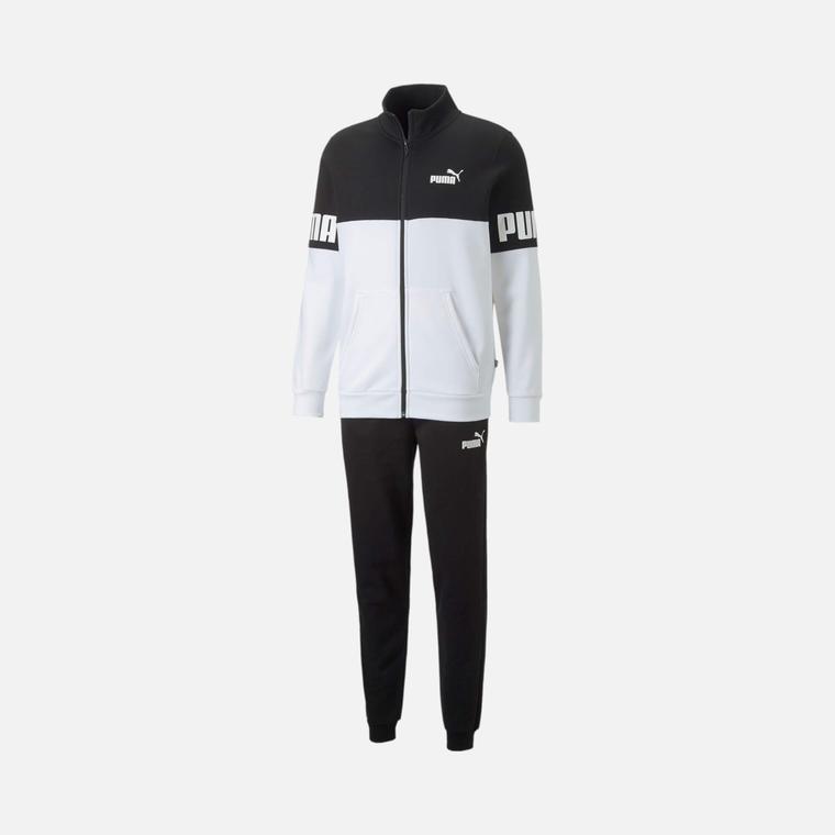 Puma Sportswear Power Colorblock Suit Fleece Full-Zip Erkek Eşofman Takımı
