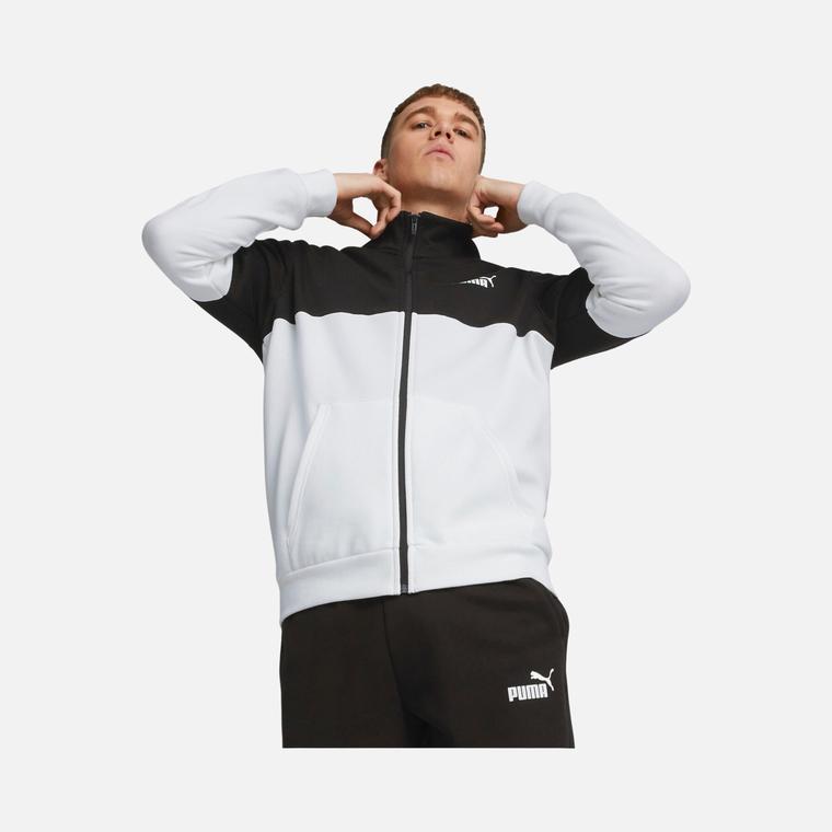 Puma Sportswear Power Colorblock Suit Fleece Full-Zip Erkek Eşofman Takımı
