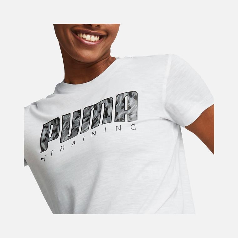 Puma Performance Logo Fill Running Short-Sleeve Kadın Tişört