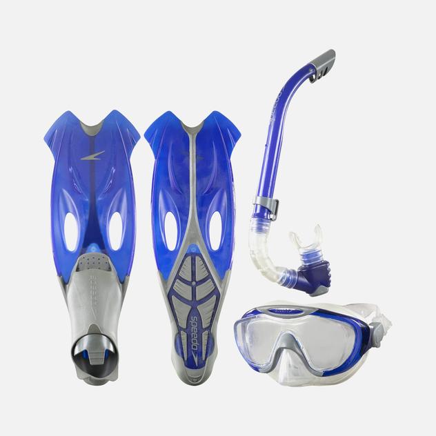  Speedo Glide Unisex Şnorkel-Maske-Palet Set