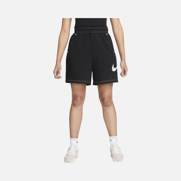  Nike Sportswear Swoosh Fleece High-Waisted Kadın Şort