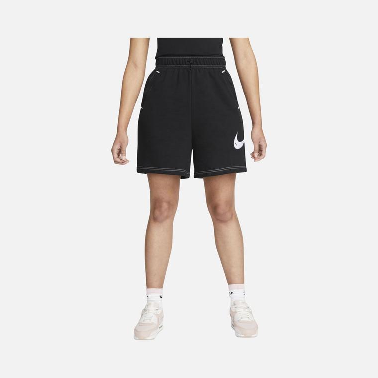 Nike Sportswear Swoosh Fleece High-Waisted Kadın Şort