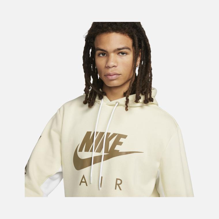 Nike Sportswear Air Brushed-Back Fleece Pullover Hoodie Erkek Sweatshirt