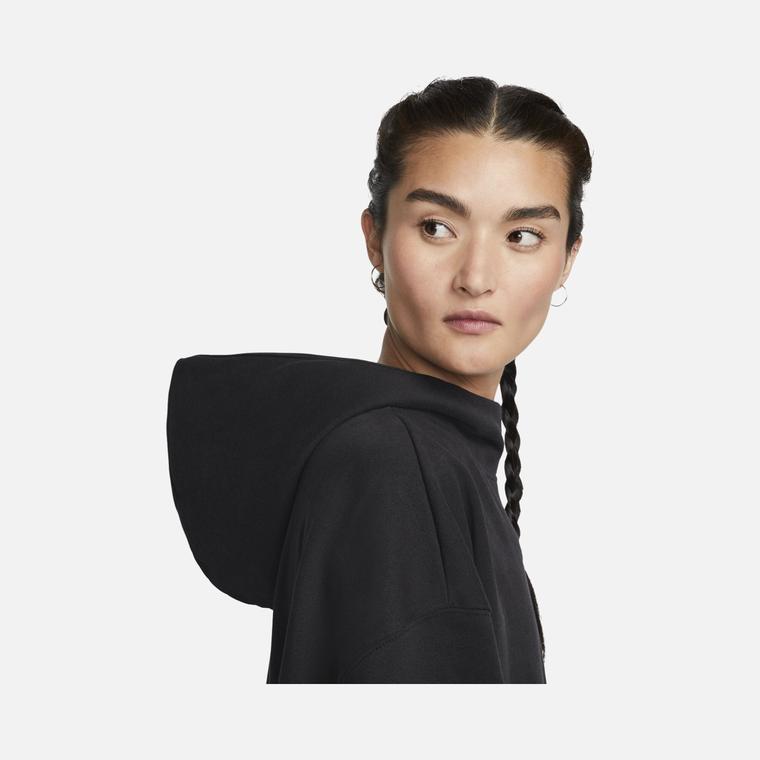 Nike Sportswear Oversized Funnel-Neck Fleece Hoodie Kadın Sweatshirt