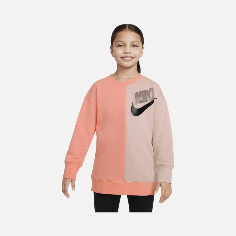 Nike Sportswear French Terry Color Block (Girls') Sweatshirt