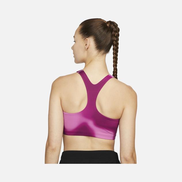  Nike Yoga Dri-Fit Swoosh Printed Medium Support Training Kadın Bra