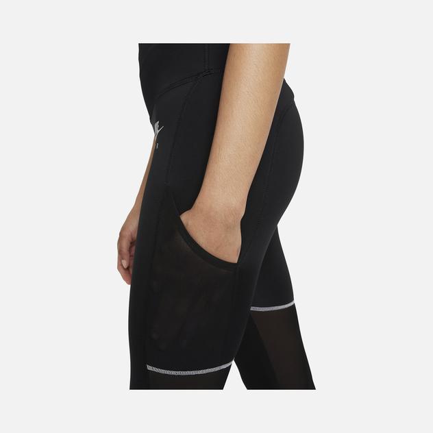  Nike Air Dri-Fit Fold-Over Waist 7/8 Running Kadın Tayt